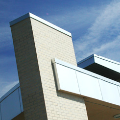 Upwards view of building